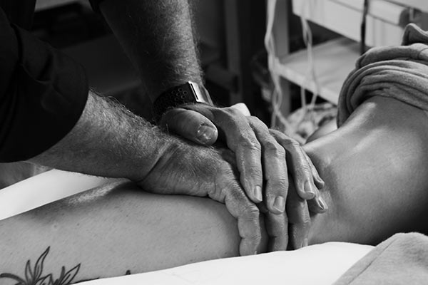 physical therapist with patient